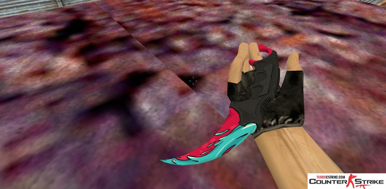Модель ножа HD «Karambit - Water Elemental» для CS 1.6