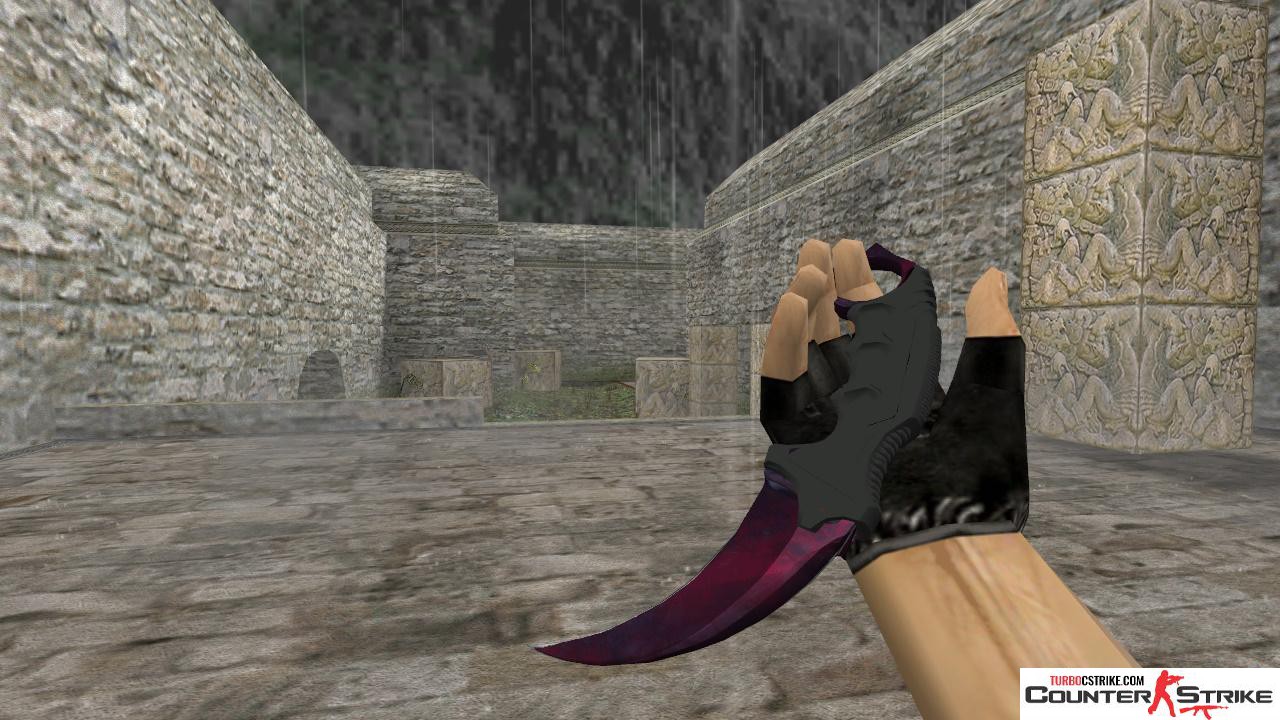 Модель ножа HD «Karambit - Waves Phase 2» для CS 1.6