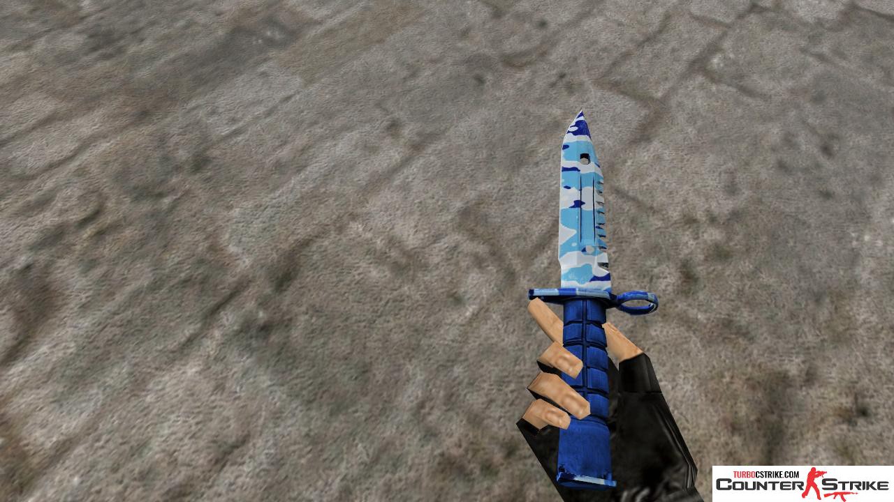 Модель ножа HD «M9 Bayonet - Bright Water» для CS 1.6