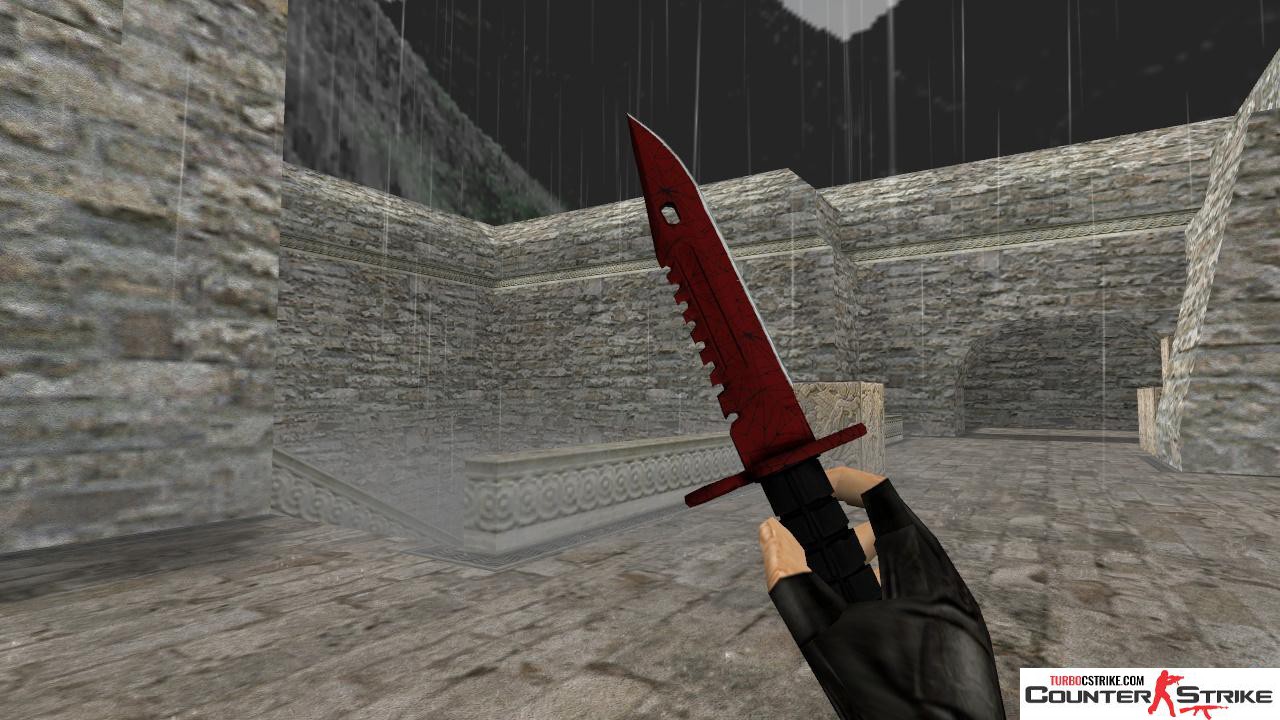 Модель ножа HD «M9 Bayonet - Crimson Web» для CS 1.6