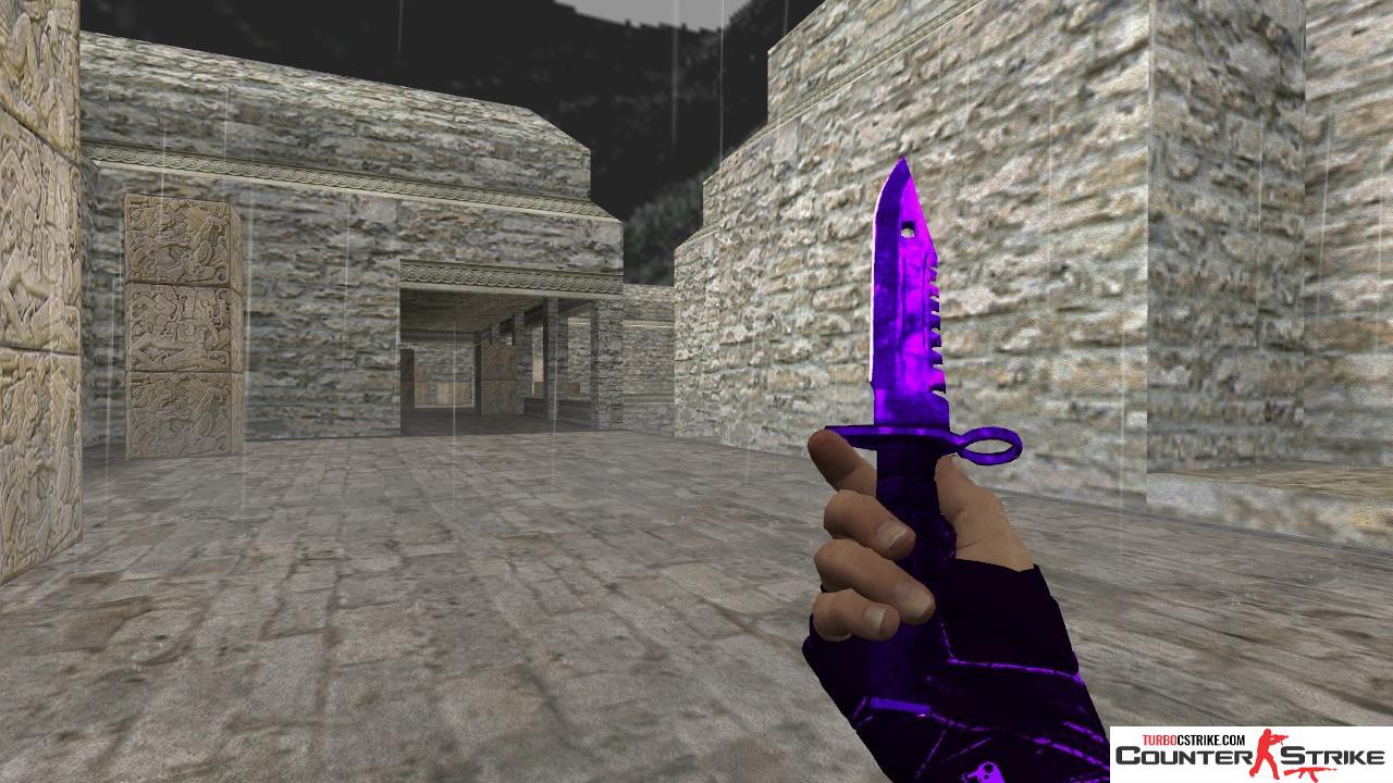 Модель ножа HD «M9 Bayonet - Doppler Sapphire» для CS 1.6