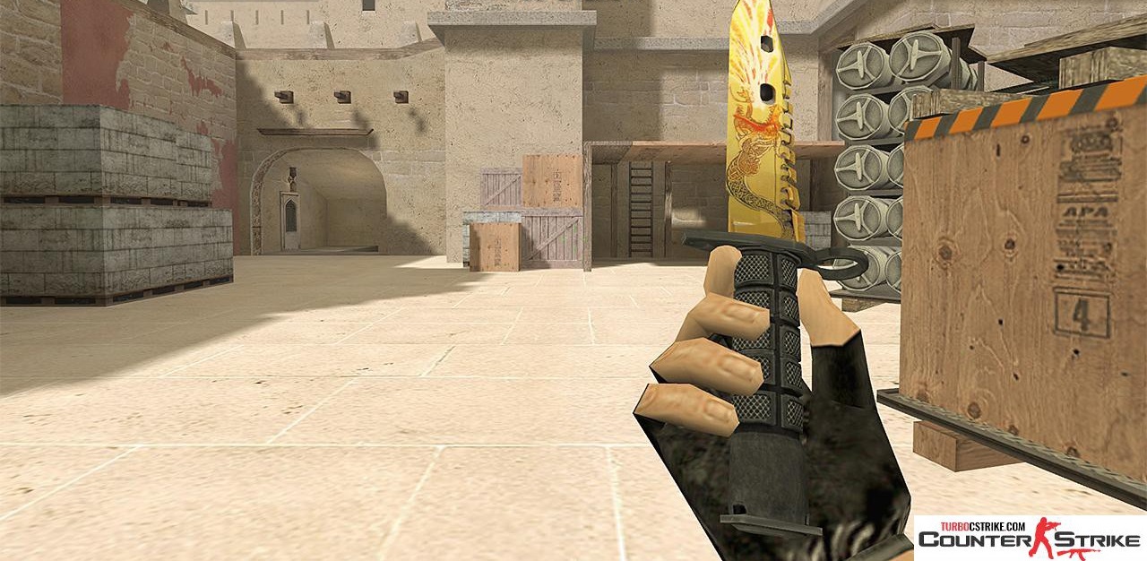 Модель ножа HD «M9 Bayonet - Dragon Lore» для CS 1.6
