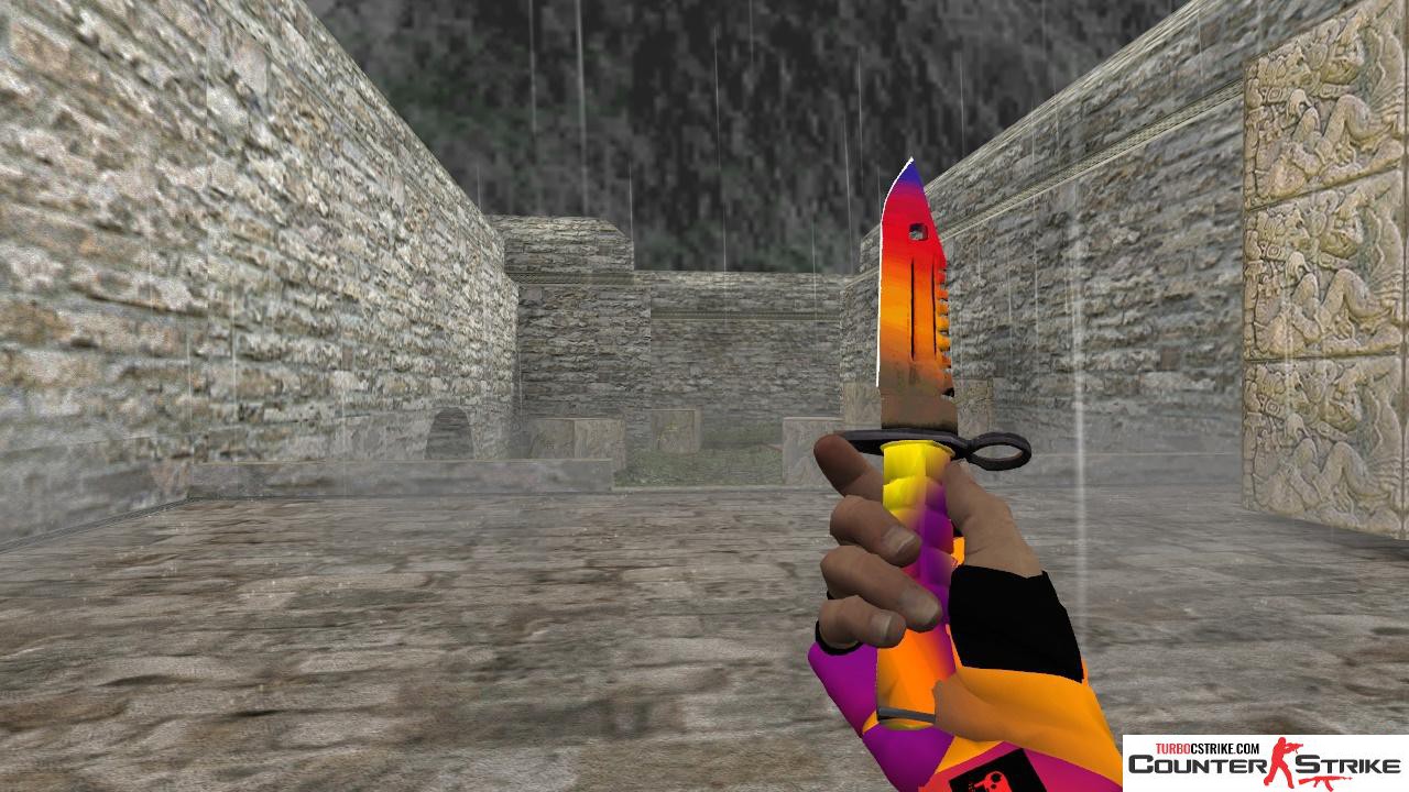 Модель ножа HD «M9 Bayonet - Fade» для CS 1.6