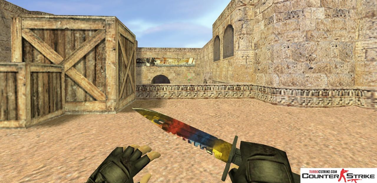 Модель ножа HD «M9 Bayonet - Marble Fade» для CS 1.6