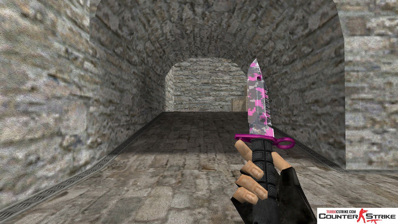 Модель ножа HD «M9 Bayonet - Pink DDpat» для CS 1.6