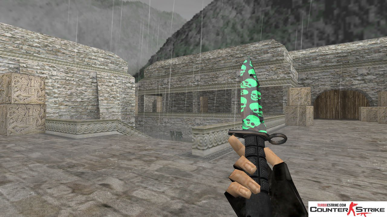 Модель ножа HD «M9 Bayonet - Skull Pattern» для CS 1.6
