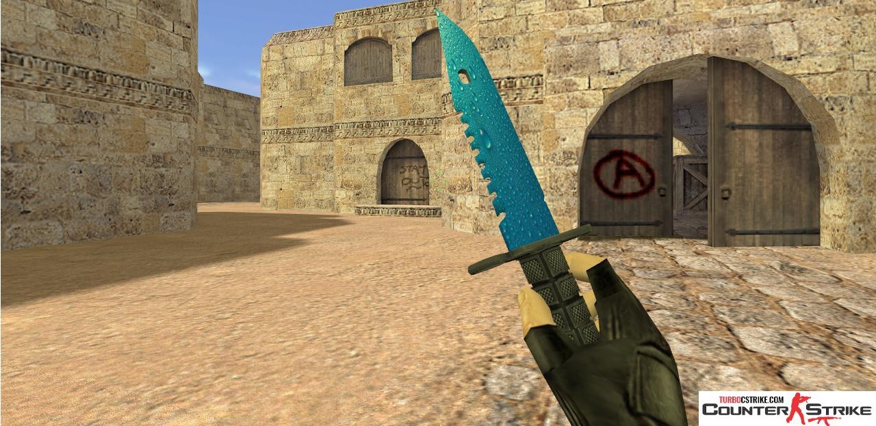 Модель ножа HD «M9 Bayonet - Water Drops» для CS 1.6