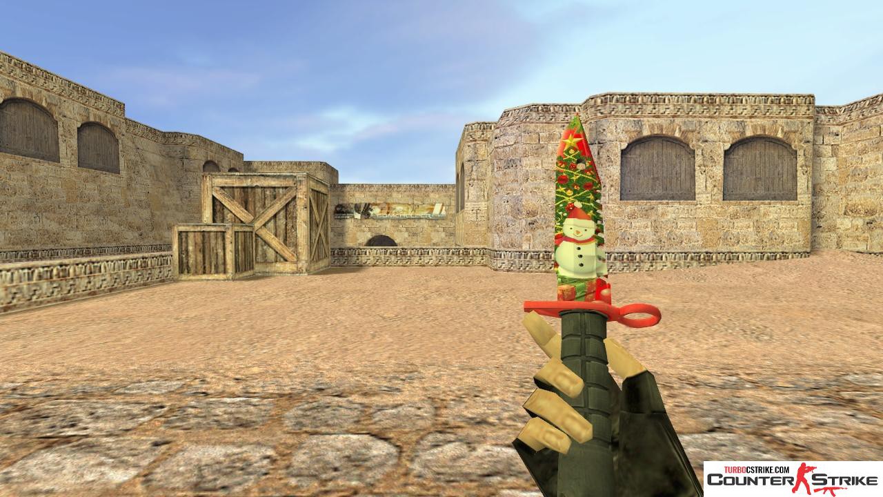 Модель ножа HD «M9 Bayonet - Xmas» для CS 1.6