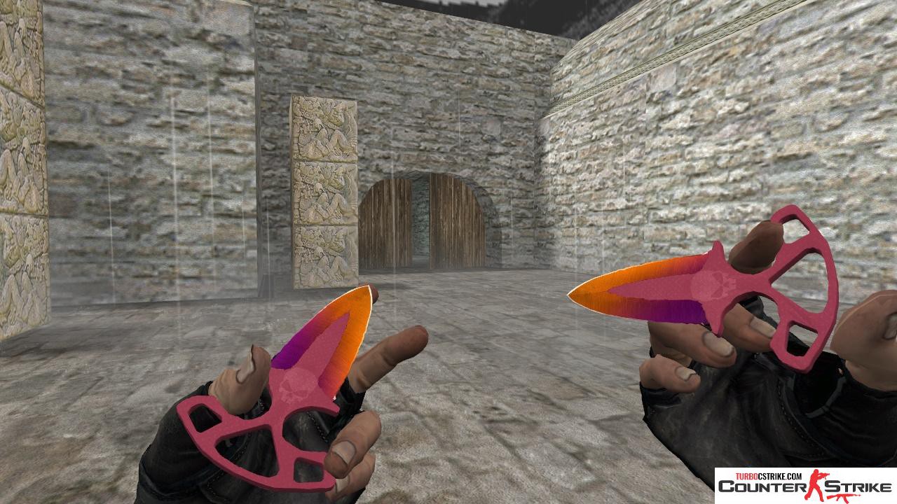 Модель ножа HD «Shadow Daggers - Fade Remake» для CS 1.6