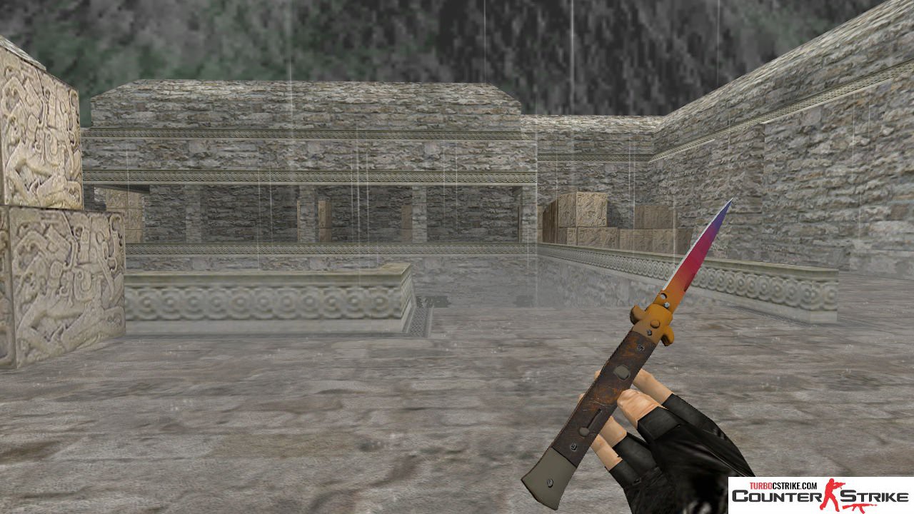 Модель ножа HD «Stiletto Knife - Fade» для CS 1.6