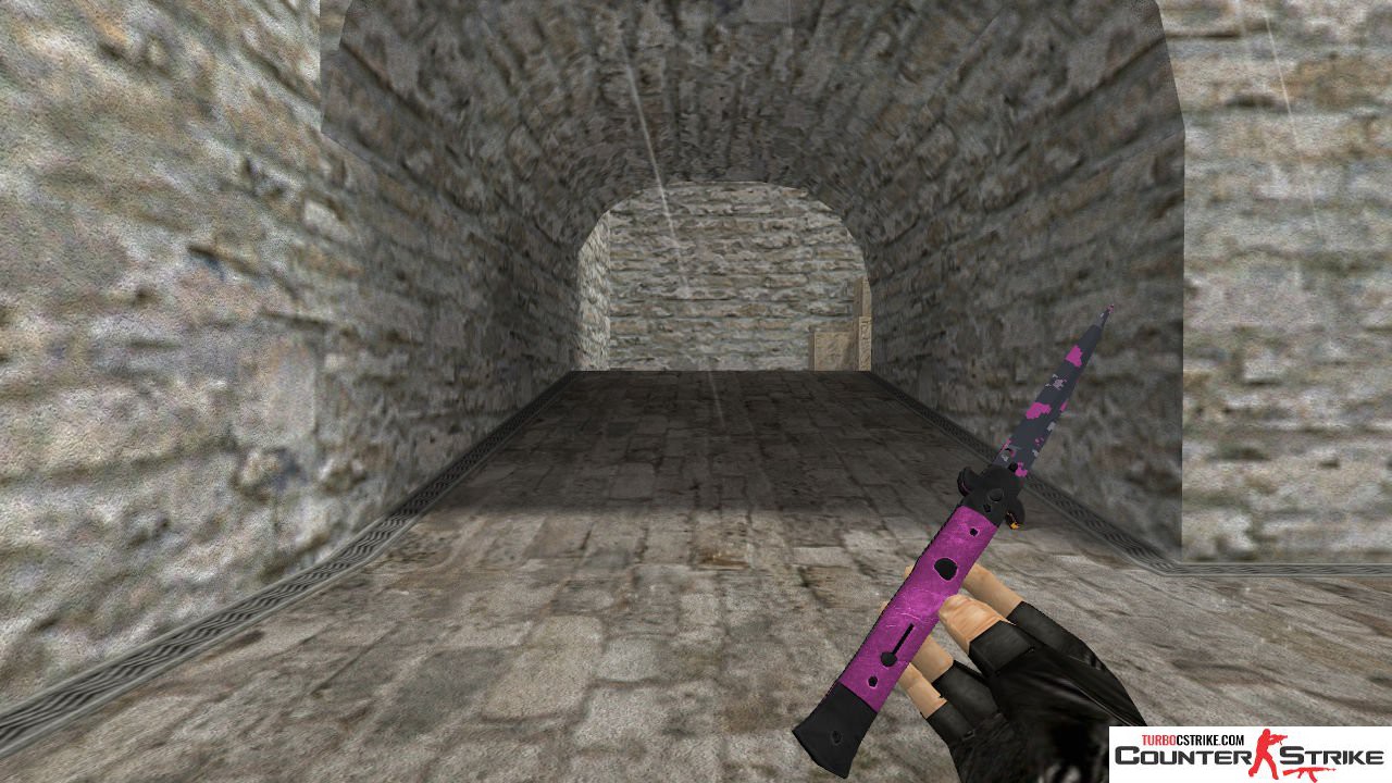 Модель ножа HD «Stiletto - Pink DDpat» для CS 1.6