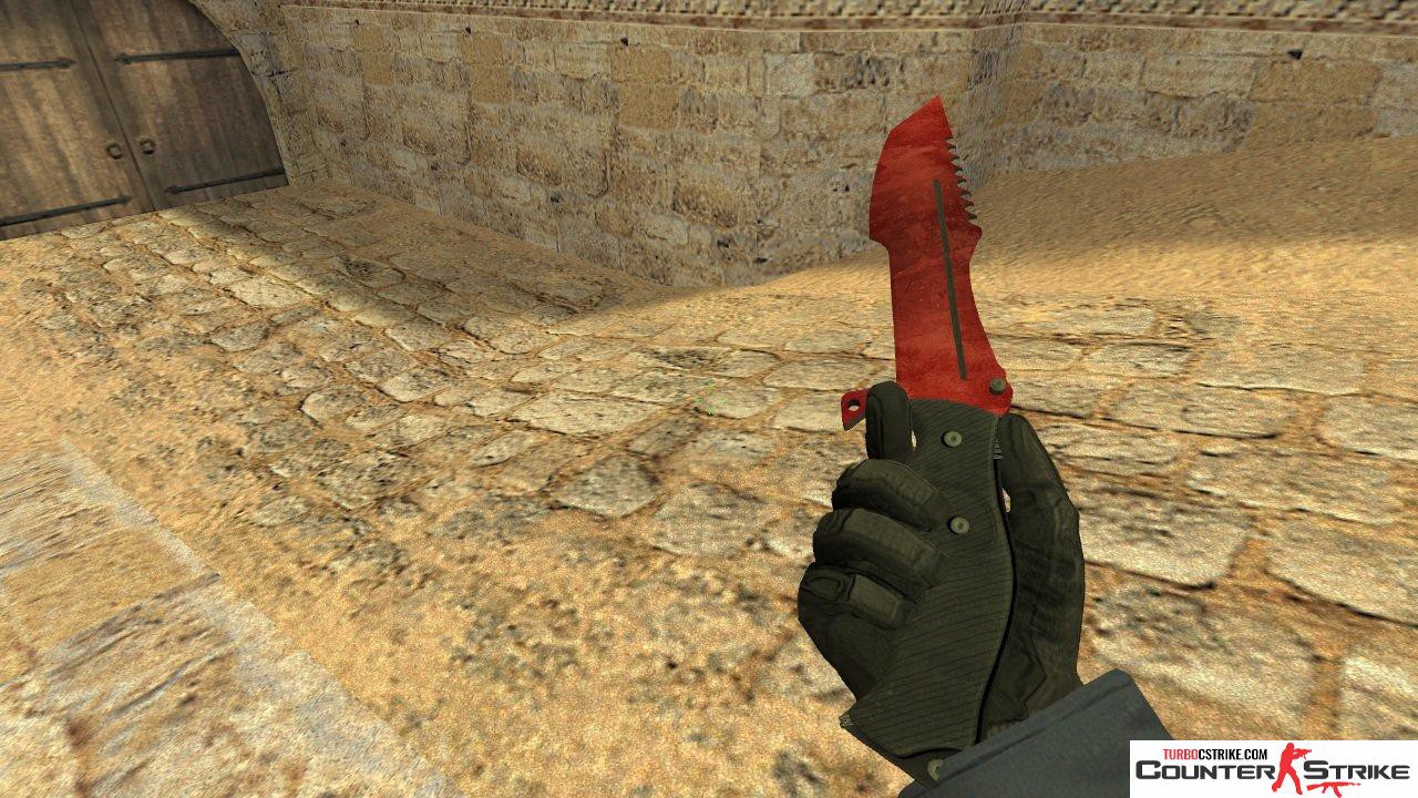 Модель ножа Huntsman «Blood Hound» для CS 1.6