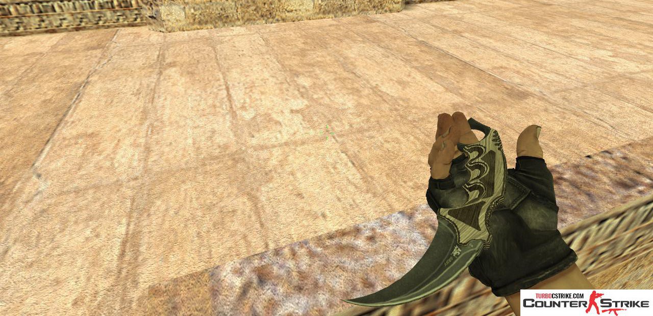 Модель ножа «Karambit - Black Laminate» для CS 1.6