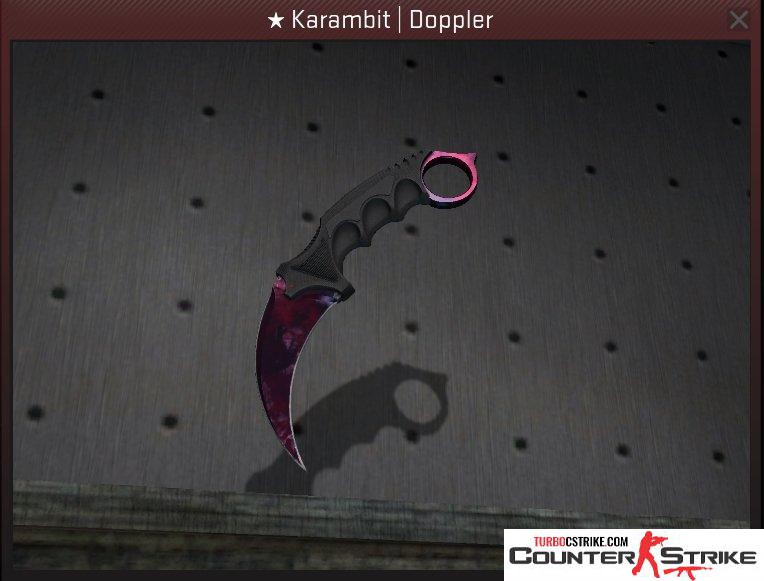 Модель ножа «Karambit - Doppler» для CS 1.6