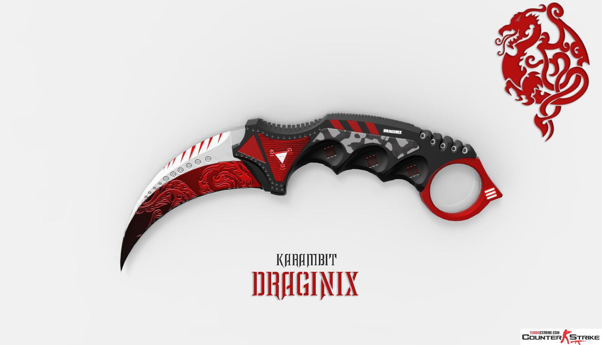 Модель ножа «Karambit - Draginix» для CS 1.6