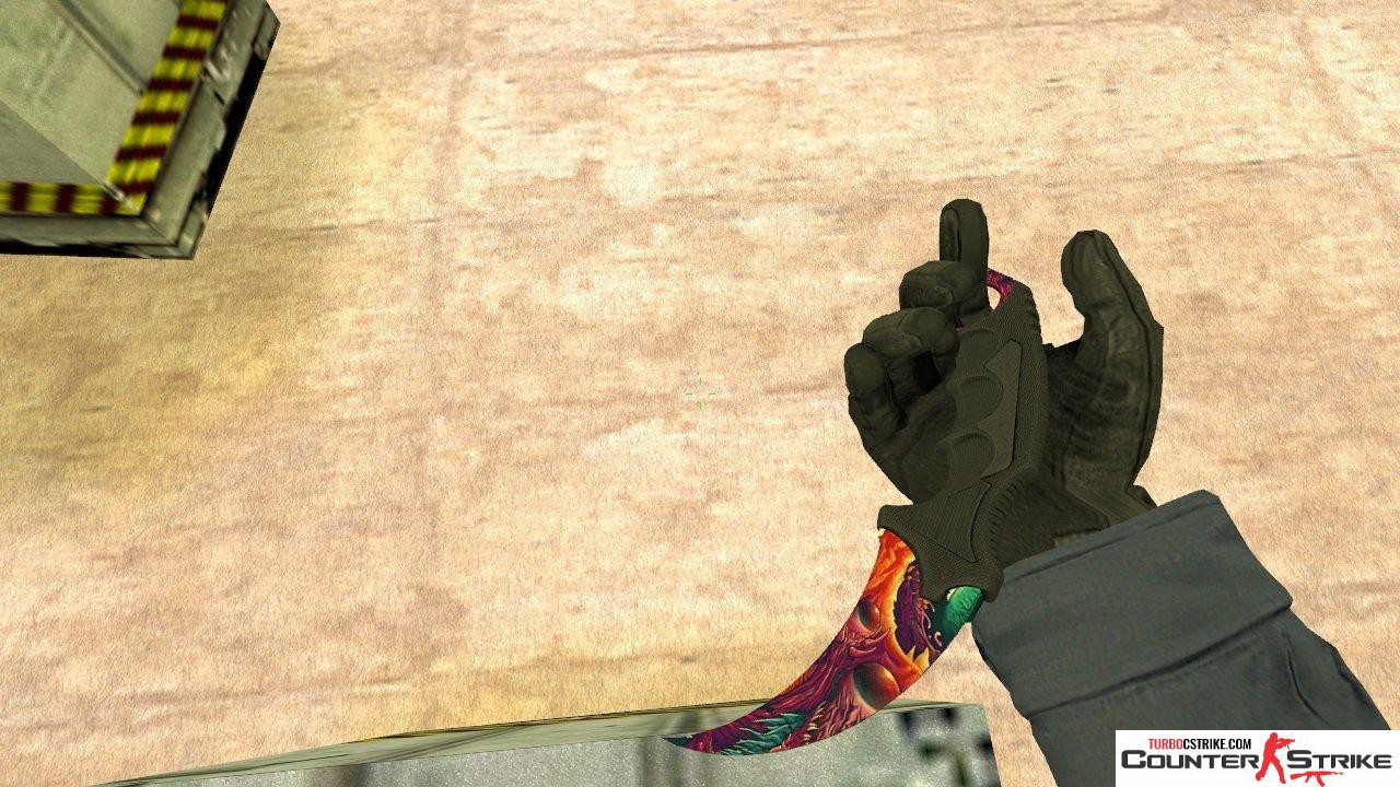 Модель ножа Karambit «Hyper Beast» для CS 1.6