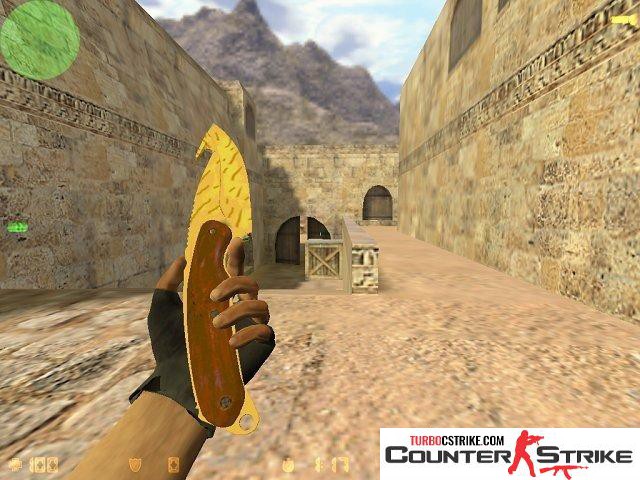 Модель ножа «Нож с лезвием-крюком - Зуб тигра» для CS 1.6
