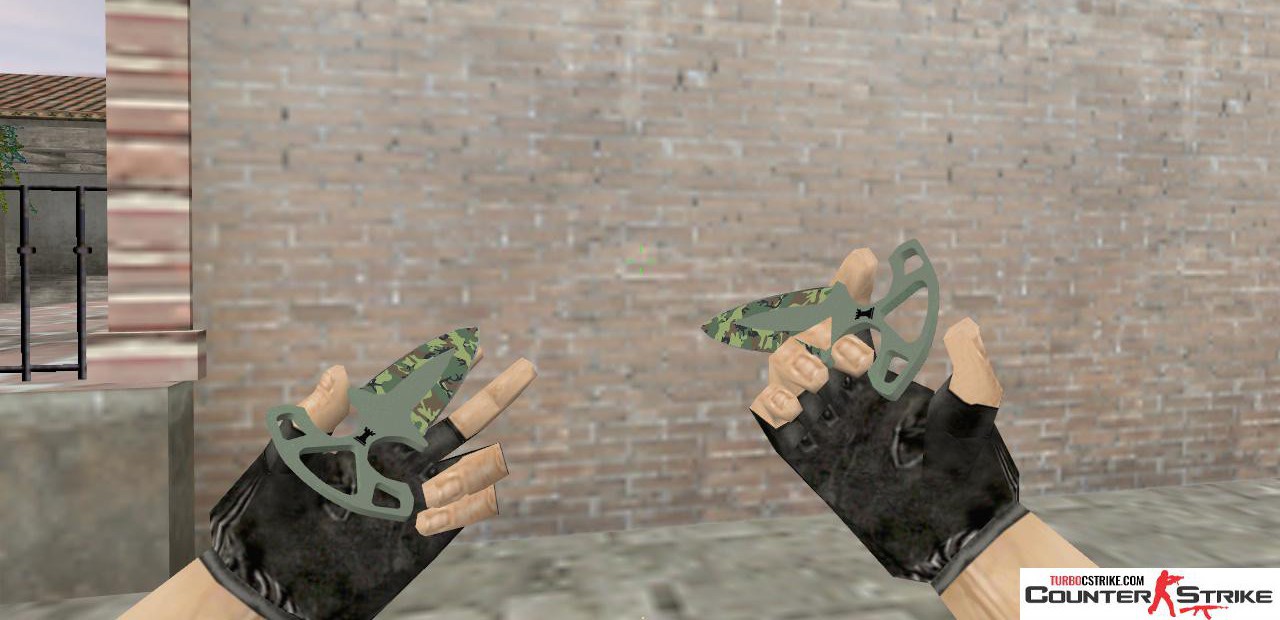 Модель ножа «Shadow Daggers - Boreal Forest» для CS 1.6