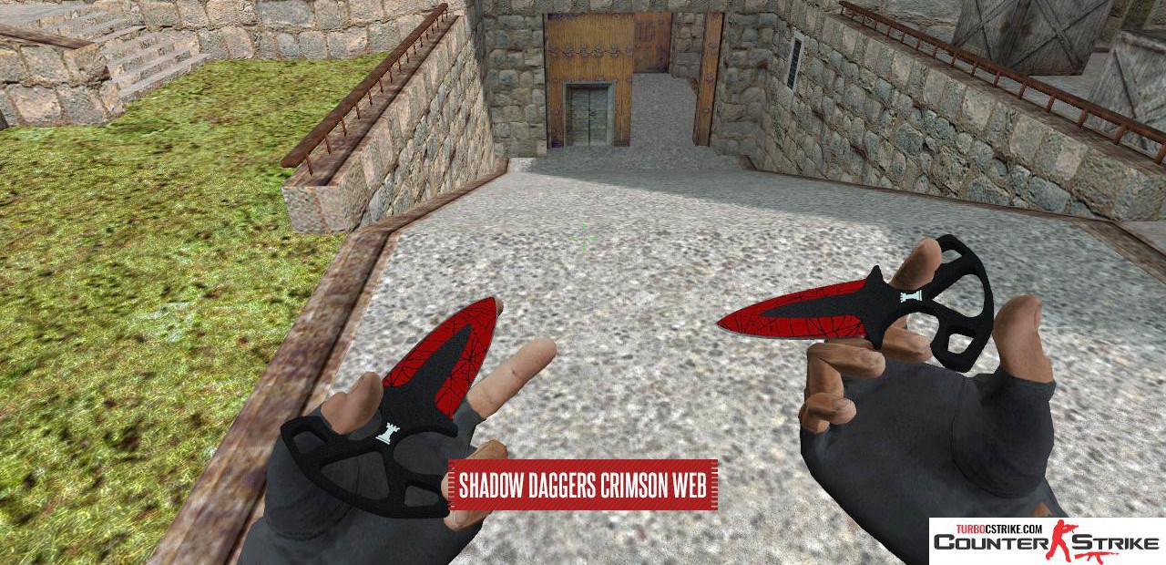 Модель ножа «Shadow Daggers - Кровавая паутина» для CS 1.6