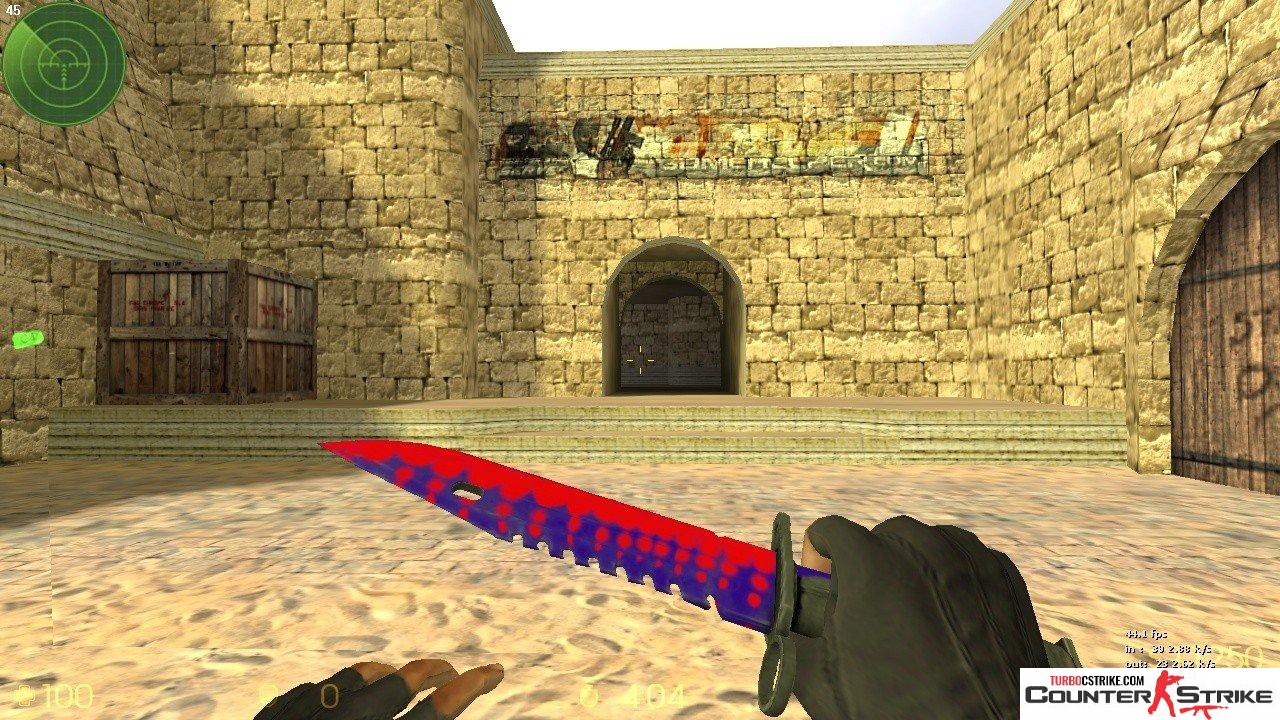 Модель ножа «Штык-нож M9 - Red Bubbles» для CS 1.6