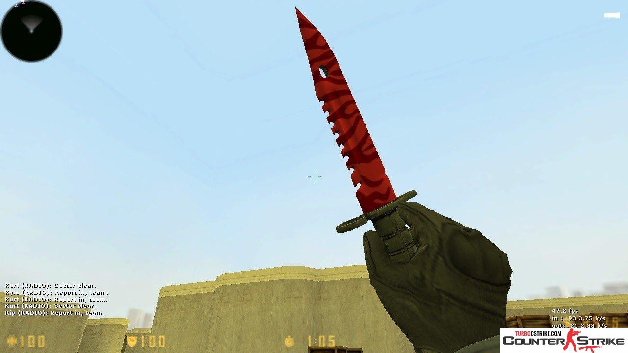 Модель ножа «Штык-нож M9 - Убийство» для CS 1.6