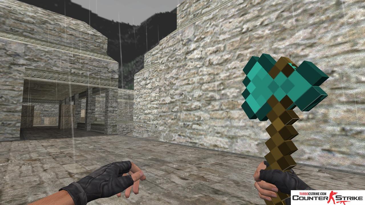 Модель ножа «Топор из Minecraft» для CS 1.6