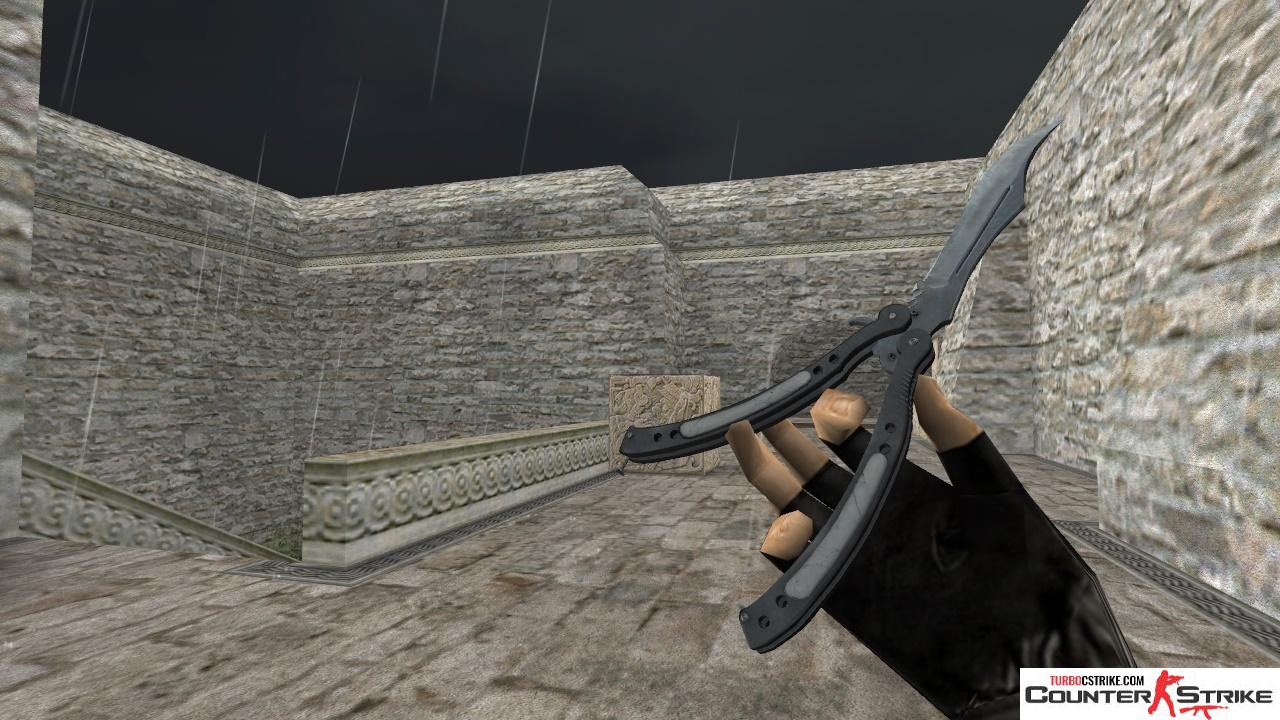 Стандартная HD модель нож-бабочка из CSGO для CS 1.6