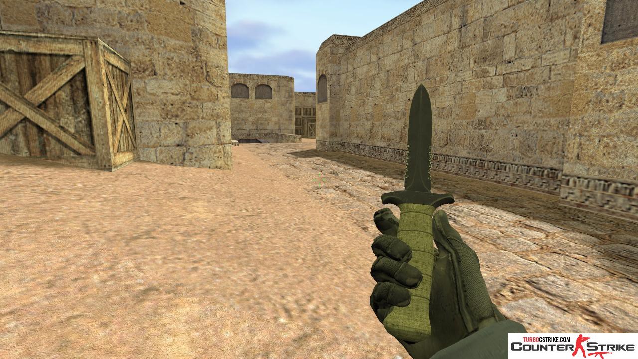 Стандартный нож CT из CSGO с анимацией осмотра для CS 1.6