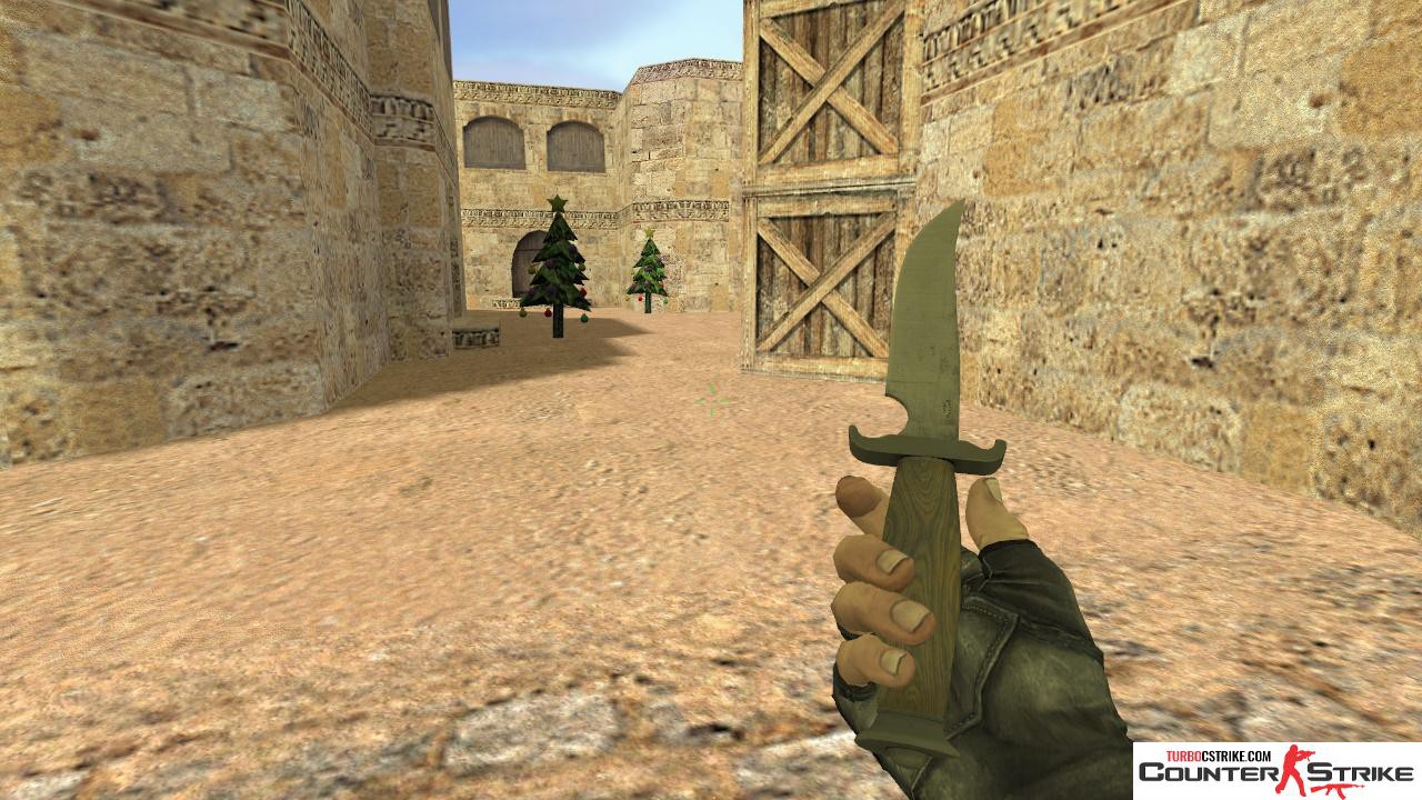 Стандартный нож T из CSGO с анимацией осмотра для CS 1.6