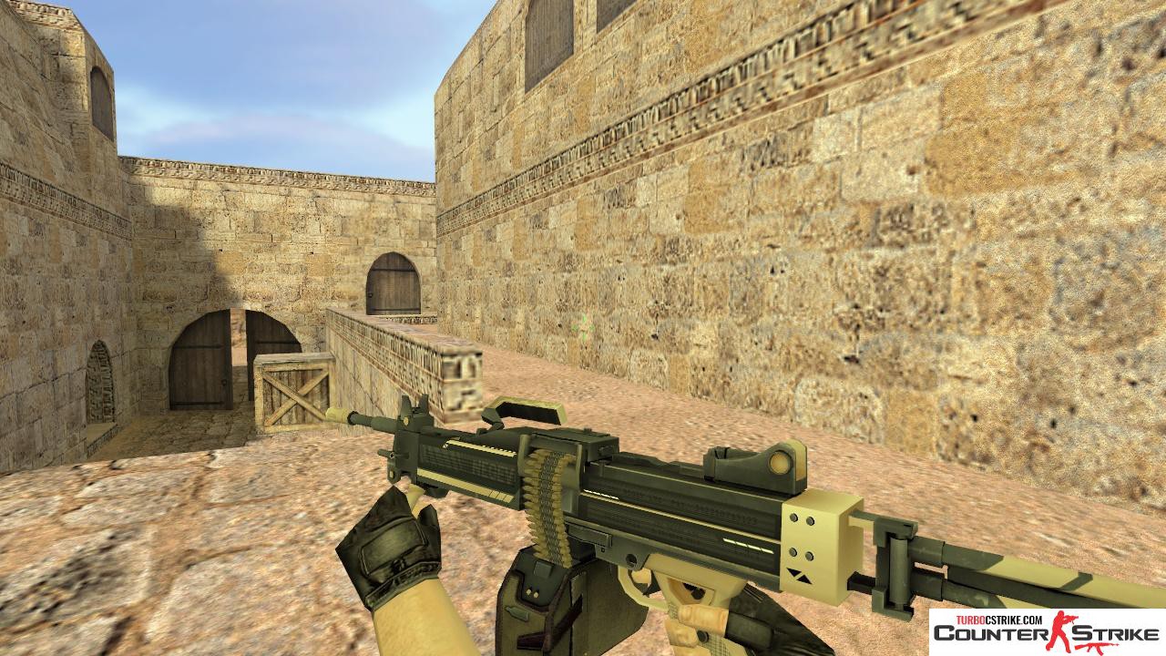 Модель HD Negev «Пустынная атака» с анимацией осмотра для CS 1.6