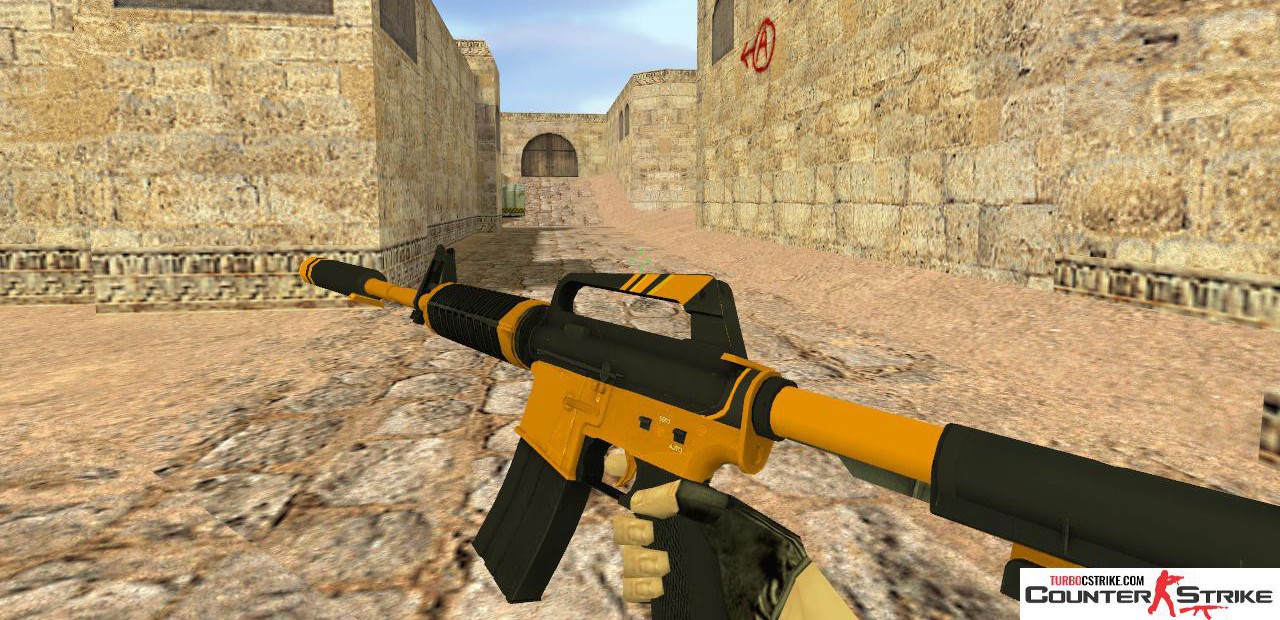 Модель HD M4A1-S «Atomic Alloy» с анимацией осмотра для CS 1.6