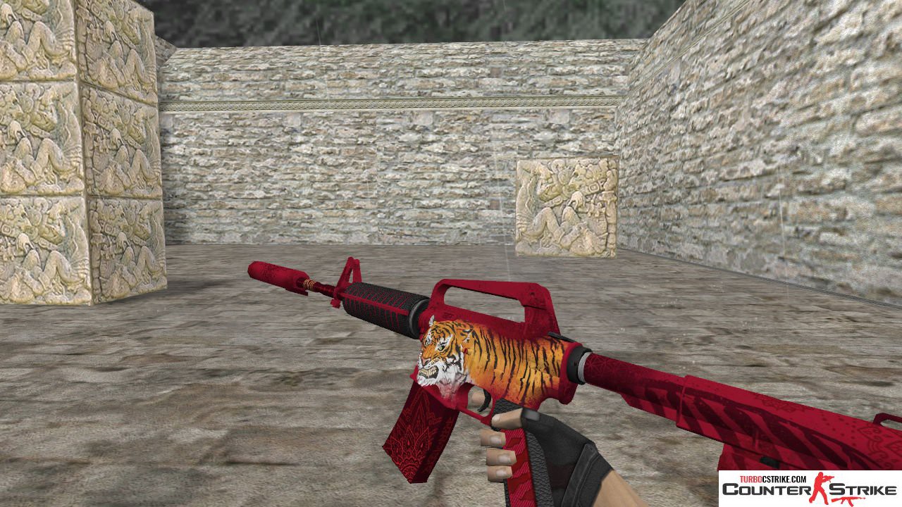 Модель HD M4A1-S «Bengal Tiger» для CS 1.6