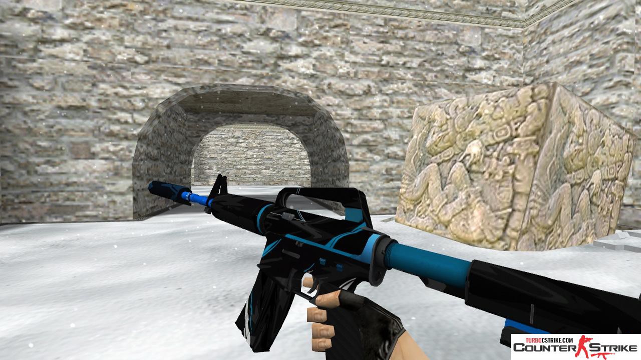 Модель HD M4A1-S «Blue Force» для CS 1.6