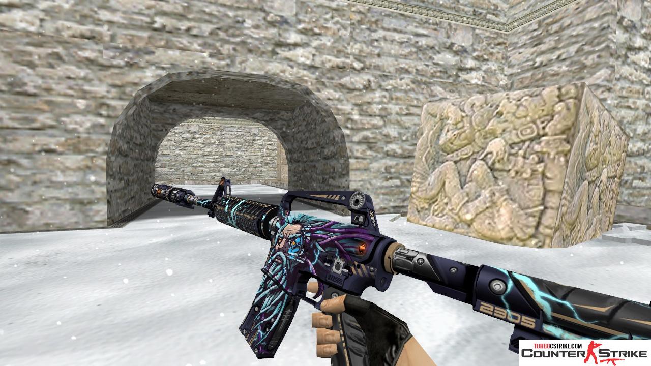 Модель HD M4A1-S «High-Voltage God» для CS 1.6