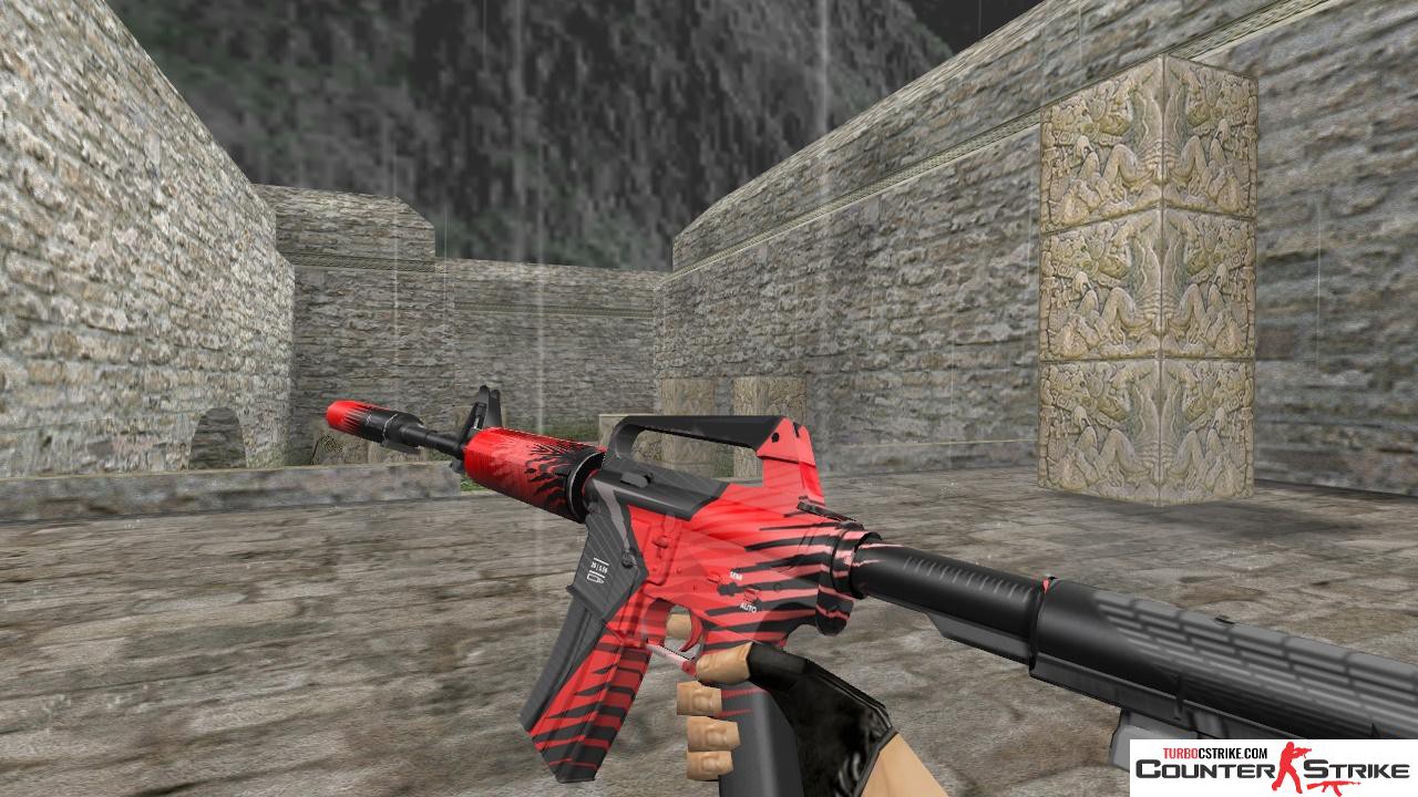 Модель HD M4A1-S «Starladder» с анимацией осмотра для CS 1.6