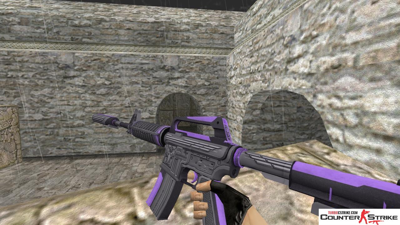 Модель HD M4A1-S «Thundering Purple» для CS 1.6