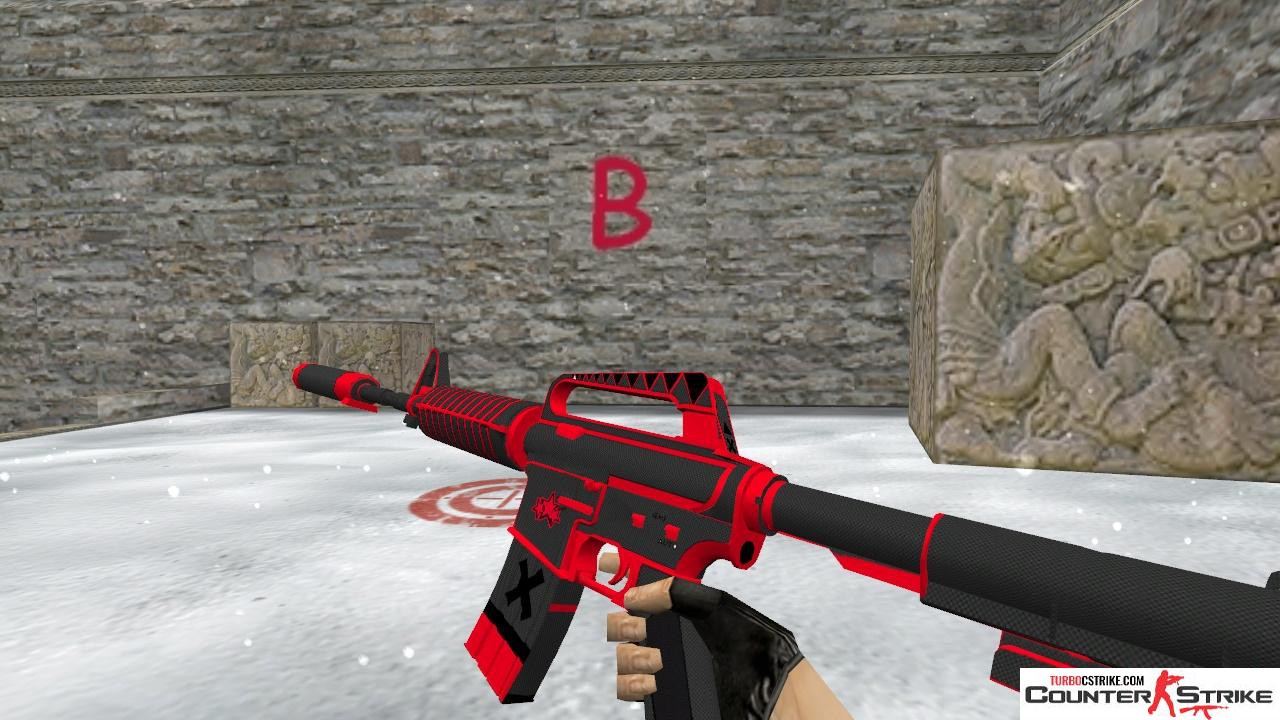 Модель HD M4A1-S «X-Force Redline S» для CS 1.6