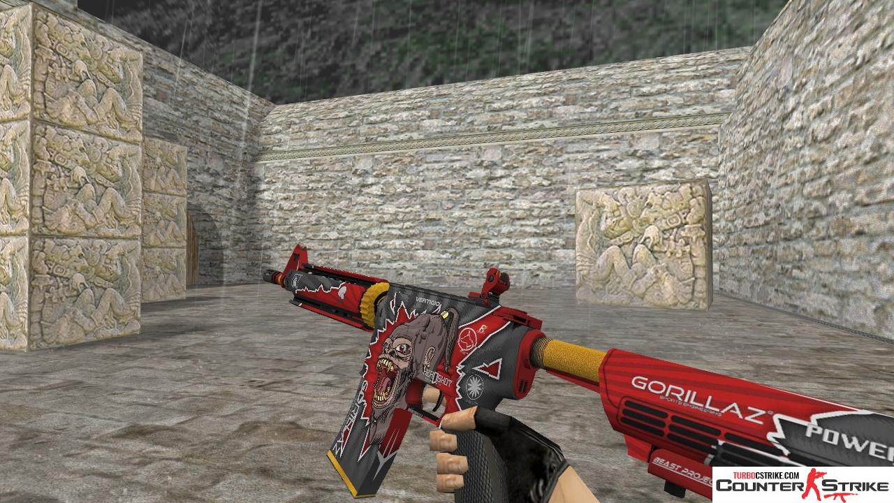 Модель HD M4A4 «Beast Project» для CS 1.6