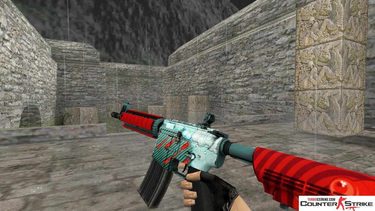 Модель HD M4A4 «Bullet Rain» для CS 1.6