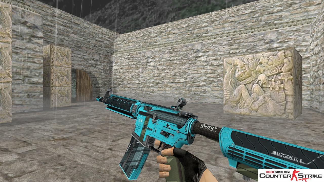 Модель HD M4A4 «Buzz Kill Blue Version» для CS 1.6