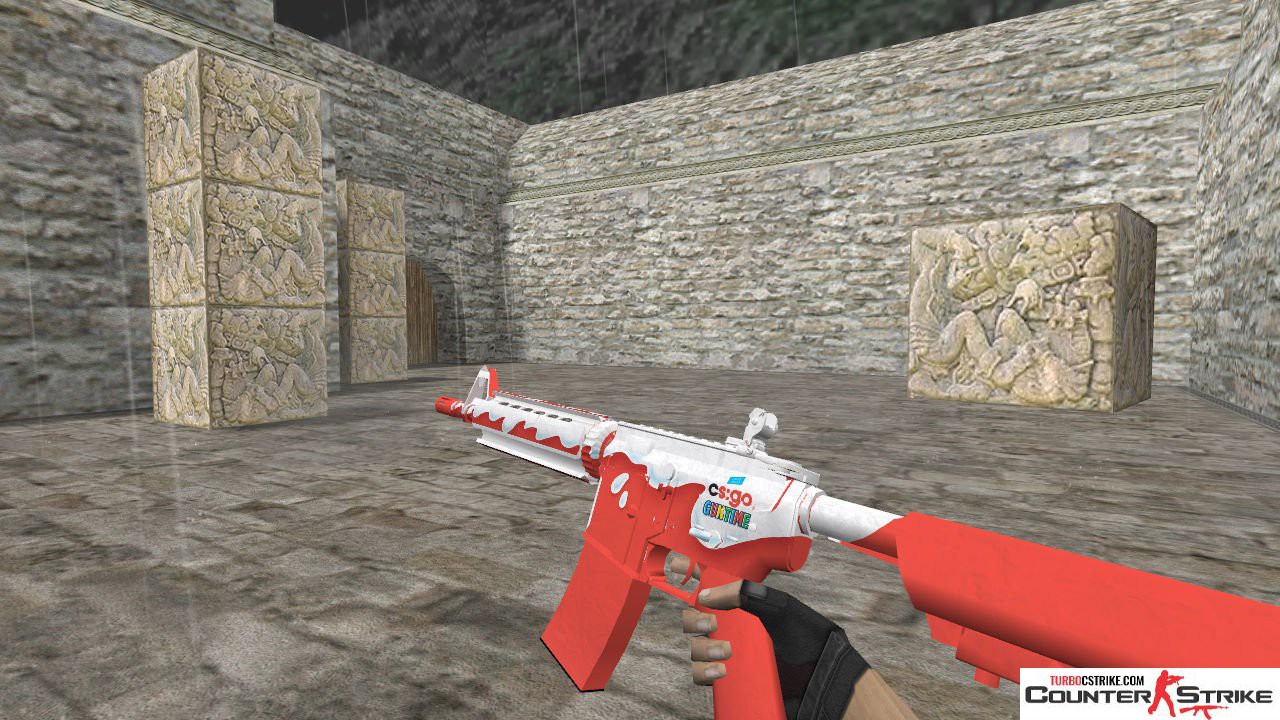 Модель HD M4A4 «Guntime Kinder» для CS 1.6
