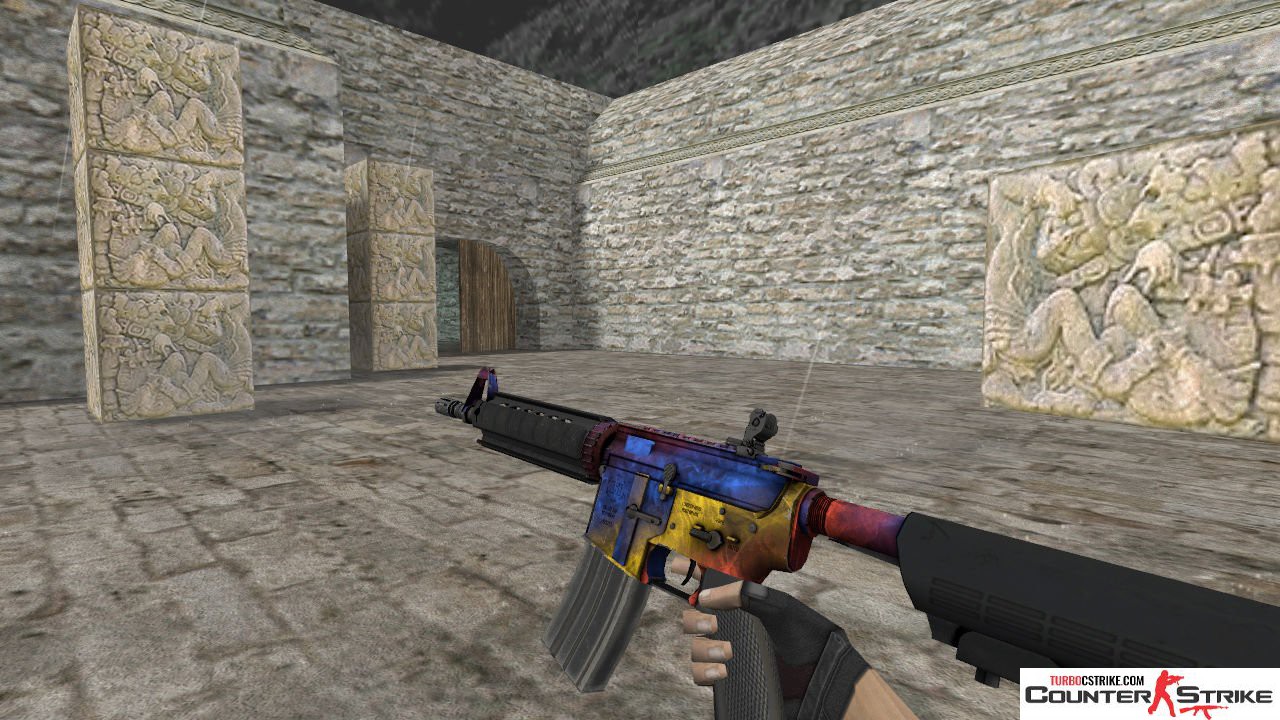 Модель HD M4A4 «Marble Fade» для CS 1.6