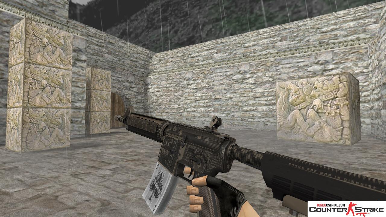 Модель HD M4A4 «Pokerface» для CS 1.6
