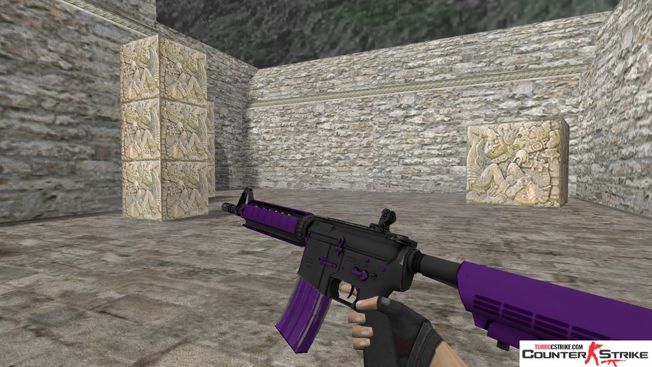 Модель HD M4A4 «Ultraviolet» для CS 1.6