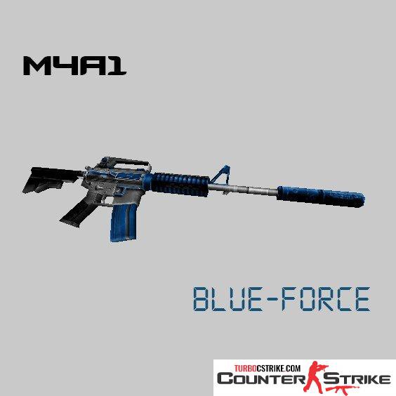 Модель M4A1 «Blue Force» для CS 1.6