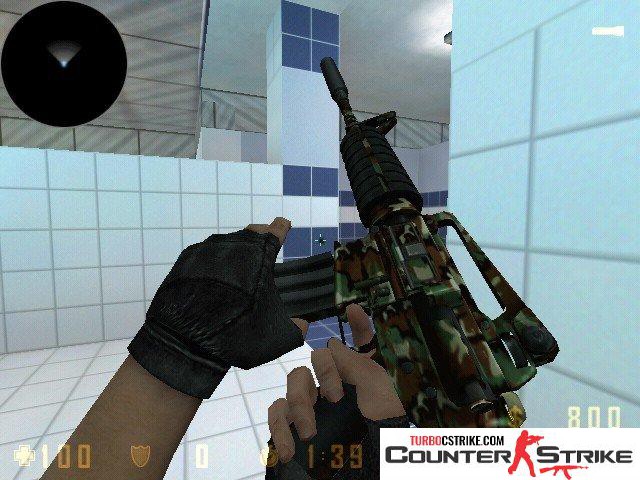 Модель M4A1 «Лесной камуфляж» для CS 1.6