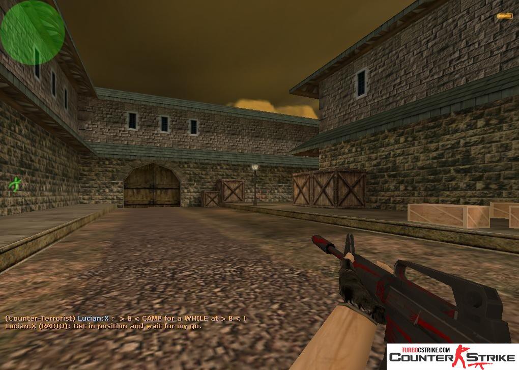 Модель M4A1 «Red Line — Красная линия» для CS 1.6