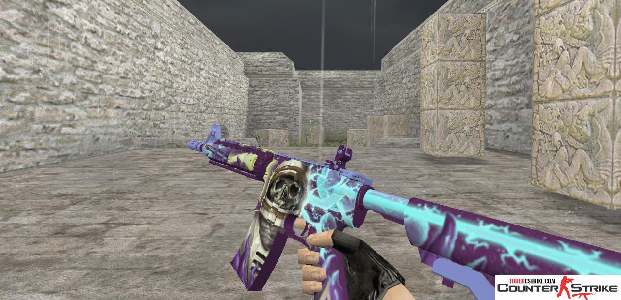 Модель M4A4 «Desolate Space» с анимацией осмотра для CS 1.6