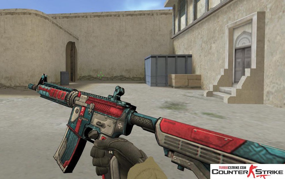 Модель M4A4 «Heroic» с анимацией осмотра для CS 1.6
