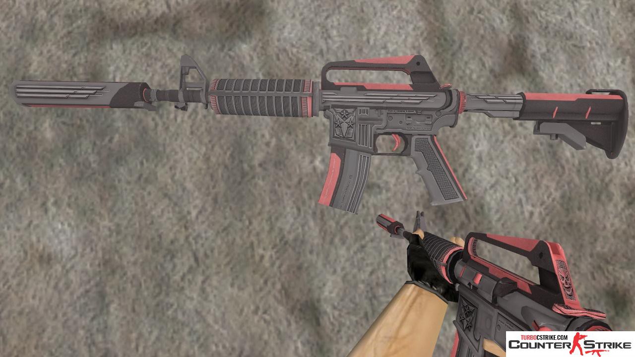 Стандартная модель HD M4A1 «Thundering Red» для CS 1.6
